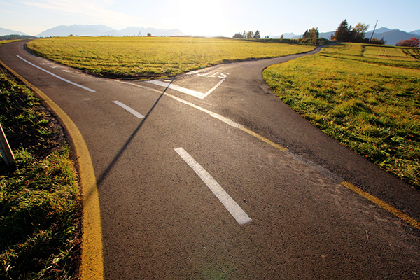 forked road