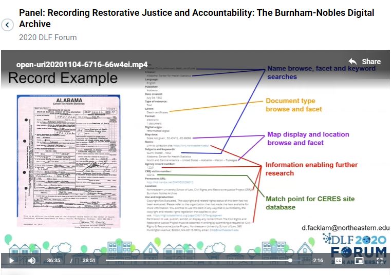 Set of Three Screenshots from Forum Presentations of Examples of Forward-thinking Community Practices