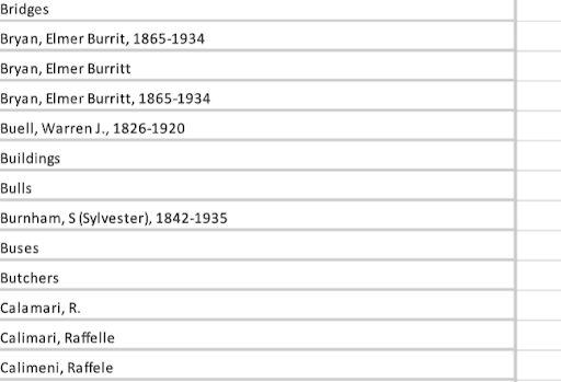 Screenshot of spreadsheet being filtered to show diversion in names found in Stone collection